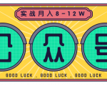 公众号矩阵实战1年多，20多个公众号，关注数70W左右，每个月收益大概在8-12W-一米创业记