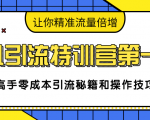卓凡引流特训营第一期：高手零成本引流秘籍和操作技巧，让你精准流量倍增-一米创业记