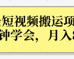 操作性非常强的头条号短视频搬运项目，3分钟学会，轻松月入8000+-一米创业记