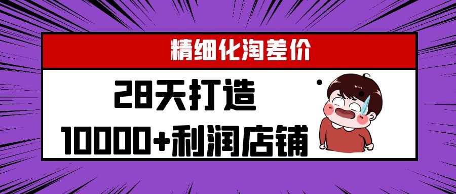 Yl精细化淘差价28天打造10000+利润店铺，精细化选品项目（附软件）-一米创业记