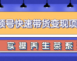 柚子视频号带货实操变现项目，零基础操作养身茶月入10000+-一米创业记