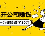 0元开公司赚钱，不花一分钱几天躺赚了30多万，详细操作流程！-一米创业记