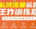 私域流量运营王炸训练营：全网引流+裂变涨粉+私域运营+高效成交-一米创业记