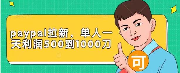 Paypal拉新赚美刀项目,单人一天利润500-1000刀【视频课程】-一米创业记