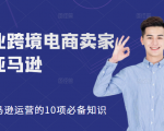 职业跨境电商卖家聊亚马逊：亚马逊运营的10项必备知识，12堂课让你看懂亚马逊运营-一米创业记