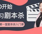 红娘子·从0开始学习剧本杀，你的第一堂剧本杀入门课 简单易懂 市场需求大-一米创业记
