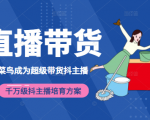3天从菜鸟成为超级带货抖主播，千万级抖主播培育方案（价值980元）-一米创业记