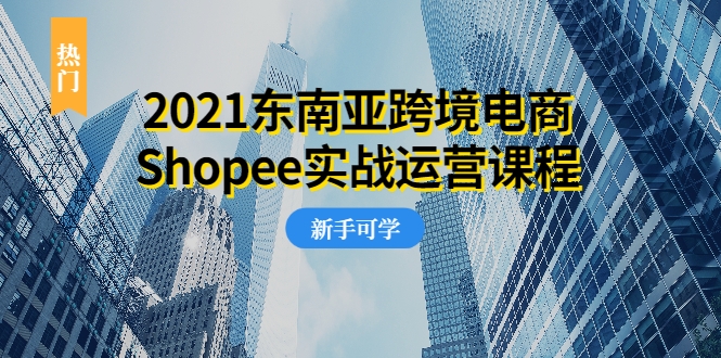 2021东南亚跨境电商Shopee实战运营课程，0基础、0经验、0投资的副业项目-一米创业记