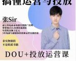 张sir的dou+投放运营课：搞懂运营与投放，全面提升账号的流量运营效率-一米创业记