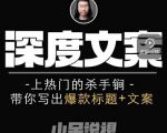 小呆短视频深度文案课，上热门的杀手锏，带你写出爆款标题+文案-一米创业记