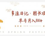 多渔日记·图书项目，无货源图书模式，纯搬运，单号月入4000+-一米创业记