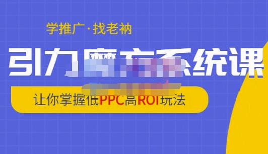老衲·引力魔方系统课，让你掌握低PPC高ROI玩法，价值299元-一米创业记