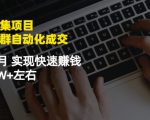 虚拟图集项目:矩阵站群自动化成交,3-5个月实现快速赚钱月入1W+左右-一米创业记