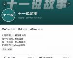 十一说故事·故事性中视频，观众快速共鸣从而快速变现的中视频玩法-一米创业记