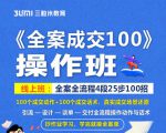 《全案成交100》全案全流程4段25步100招，操作班-一米创业记