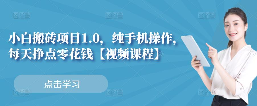 小白搬砖项目1.0，纯手机操作，每天兼职挣点零花钱-一米创业记