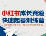 小红书成长赛道快速起号训练营，不露脸不写长文不拍视频，0粉丝冷启动变现之路-一米创业记