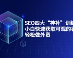 SEO四大“神补”训练营，小白快速获取可观的谷歌流量，轻松做外贸-一米创业记