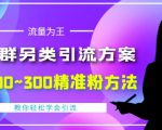 价值888的QQ群另类引流方案，半自动操作日200~300精准粉方法【视频教程】-一米创业记