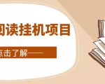 全自动阅读挂机项目，号称单窗10r，全套脚本+教程，小白上手简单-一米创业记