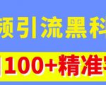 视频引流黑科技玩法，不花钱推广，视频播放量达到100万+，每日100+精准客源-一米创业记