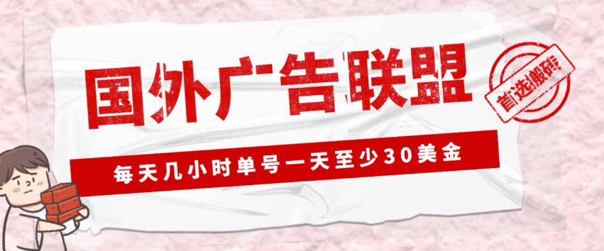 外面收费1980的最新国外LEAD广告联盟搬砖项目，单号一天至少30美金【详细玩法教程】-一米创业记