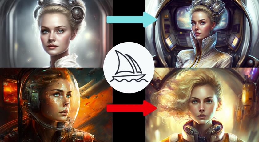 Midjourney V4实现连续性的人物创作：漫画，故事，动画操作教程参数设置-一米创业记