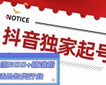 抖音独家起号，一天引流500+精准粉，适合各类行业（9节视频课）-一米创业记