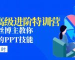 PPT高级进阶特训营：百万粉丝博主教你进阶你的PPT技能(98节课程+PPT素材包)-一米创业记