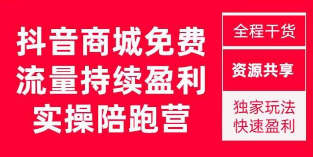抖音商城搜索持续盈利陪跑成长营,抖音商城搜索从0-1、从1到10的全面解决方案-一米创业记