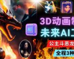 利用未来Ai工具LeiaPix，静态图转换3D动画，Lexica和Chat GPT制作精彩视频-一米创业记