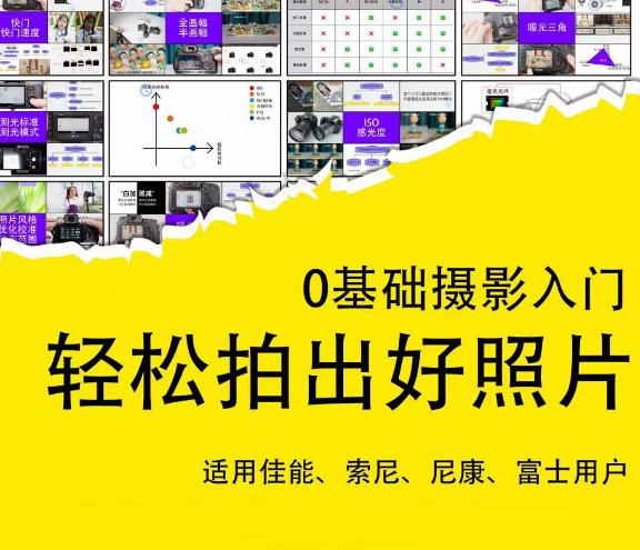 0基础摄影入门,轻松拍出好照片(适用佳能、索尼、尼康、富士用户)-一米创业记