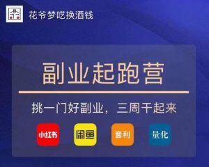 花爷-副业起跑营第2期，挑一门好副业，三周干起来（闲鱼｜小红书｜量化｜套利）-一米创业记