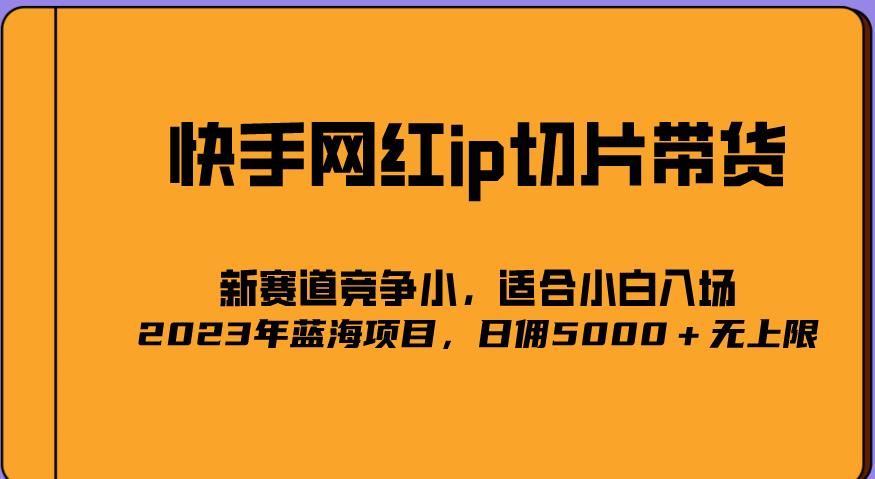 2023爆火的快手网红IP切片，号称日佣5000＋的蓝海项目，二驴的独家授权-一米创业记