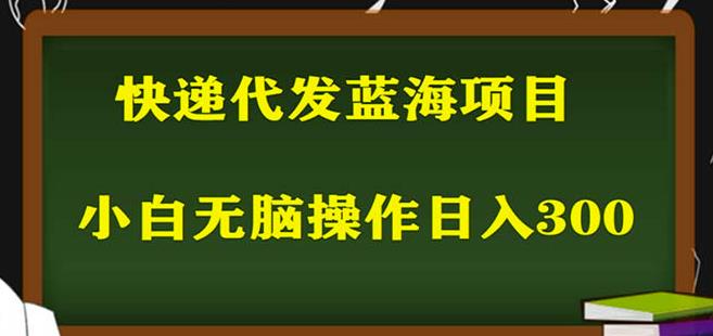 2023最新蓝海快递代发项目，小白零成本照抄也能日入300+-一米创业记