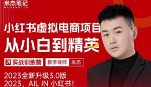 风口再至-米杰小红书虚拟电商项目3.0全网首发单号月收益过万可批量！-一米创业记