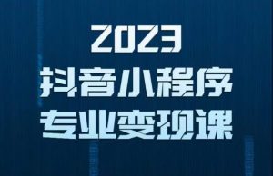 2023年抖音小程序变现保姆级教程，0粉丝新号，无需实名，3天起号，第1条视频就有收入-一米创业记