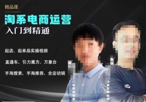 2023手淘搜索实操课+体系化课程，​起店起单品实操视频课程-一米创业记