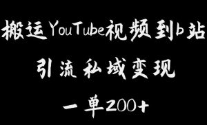 搬运YouTube视频到b站，引流私域一单利润200+，几乎0成本！【揭秘】-一米创业记