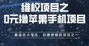 维权项目之0元撸苹果手机项目，最适合大学生、白嫖党做的项目之一【揭秘】-一米创业记
