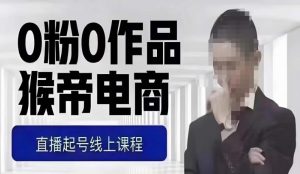 猴帝最新1600线上课，0粉起号实操教学，自然流量天花板，7-8月9节，20+小时-一米创业记