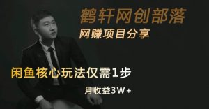 闲鱼核心玩法不卖货也能1年变现20W,玩法简单-一米创业记