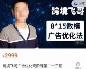 跨境飞哥·广告优化高阶课第二十三期，​8*15数模广告优化法，用数据驱动决策-一米创业记