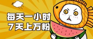 暴力涨粉项目：每天一小时，七天上万粉【揭秘】-一米创业记