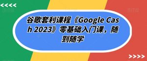 谷歌套利课程《Google Cash 2023》零基础入门课，随到随学-一米创业记