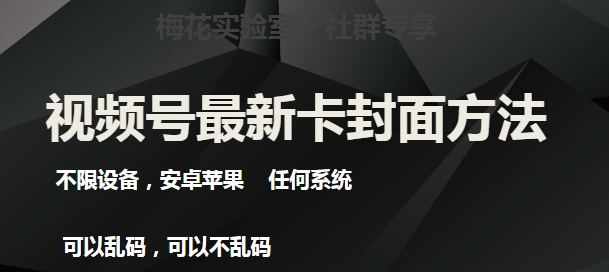 梅花实验室社群最新卡封面玩法3.0，不限设备，安卓苹果任何系统-一米创业记
