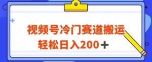 视频号最新冷门赛道搬运玩法，轻松日入200+【揭秘】-一米创业记