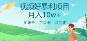 视频号暴利项目，多账号，可复制，红利期，月入10w+【揭秘】-一米创业记