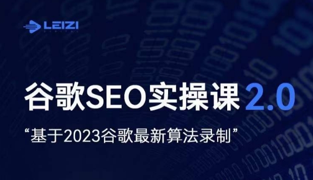 雷子·谷歌SEO 2.0实战课，独立站询盘自由必备，基于2023谷歌最新算法录制-一米创业记