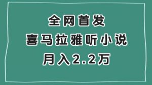 全网首发，喜马拉雅挂机听小说月入2万＋【揭秘】-一米创业记